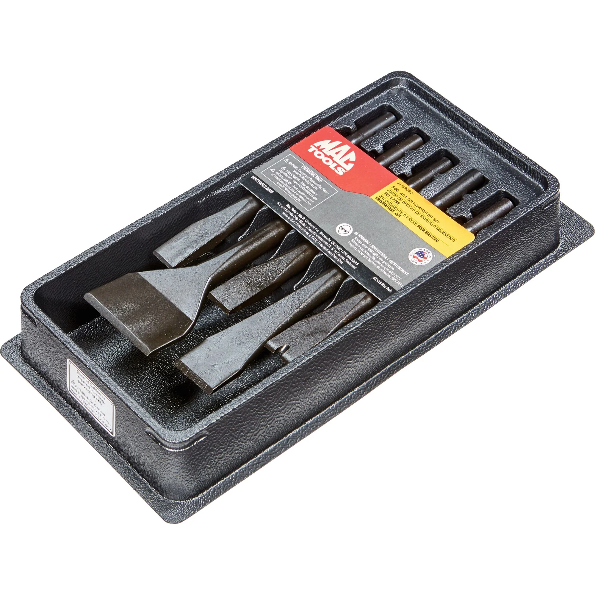5-PC. .401 Shank Air Hammer Bit Set - Image 3