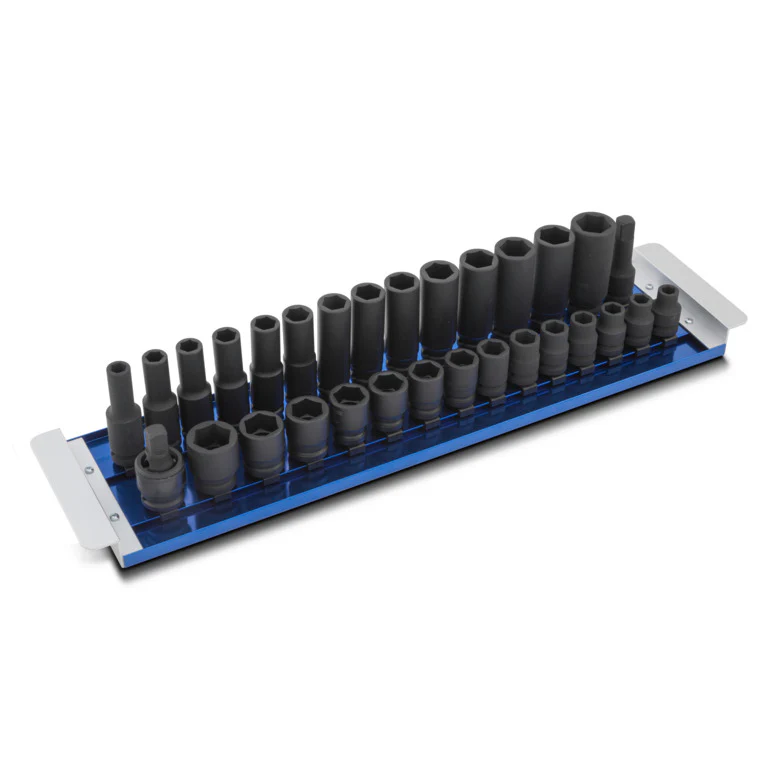 30-PC. 1/2" Drive Metric Impact Socket Set - 6-PT. - Image 2