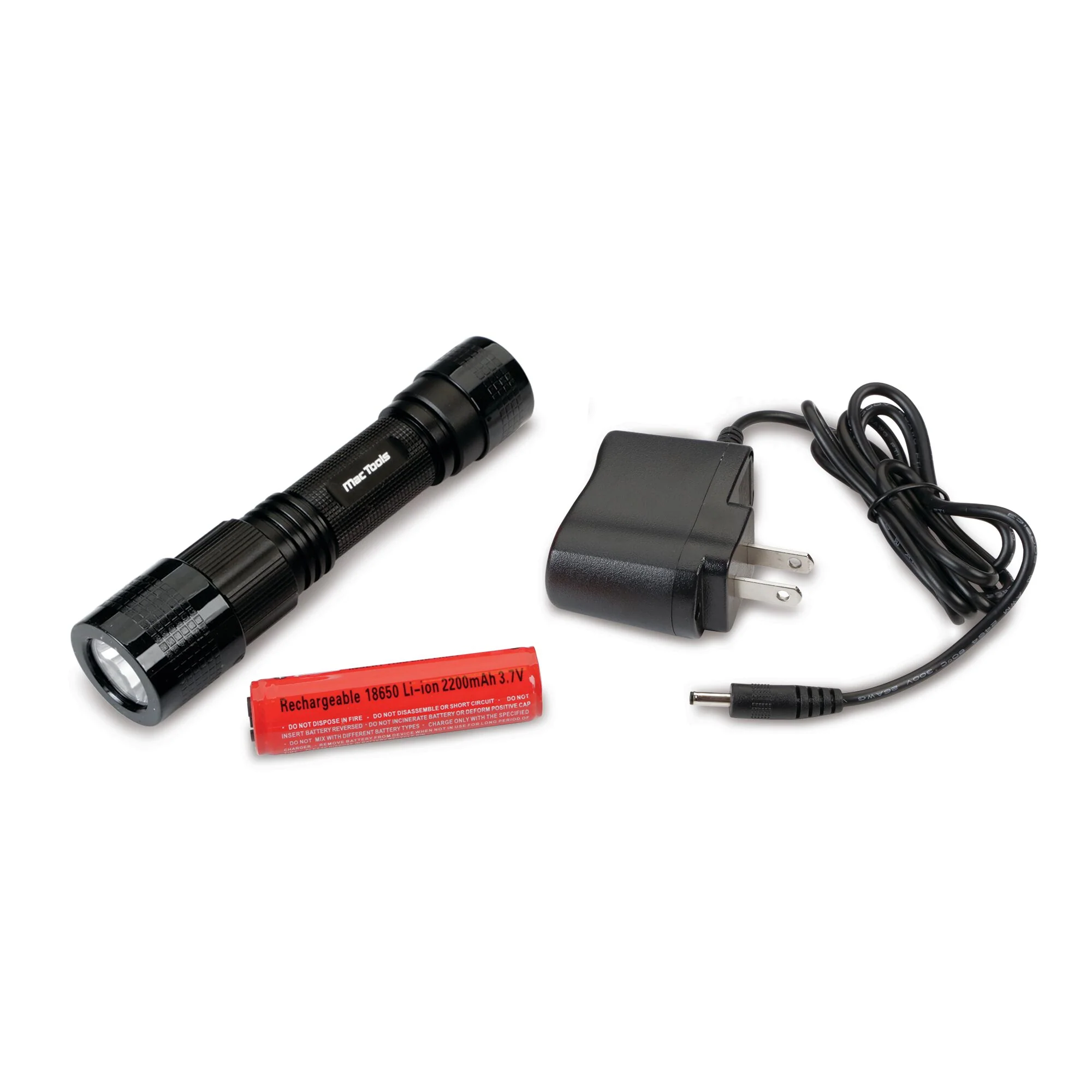 Rechargeable Pro LED Flashlight - Black - Image 4