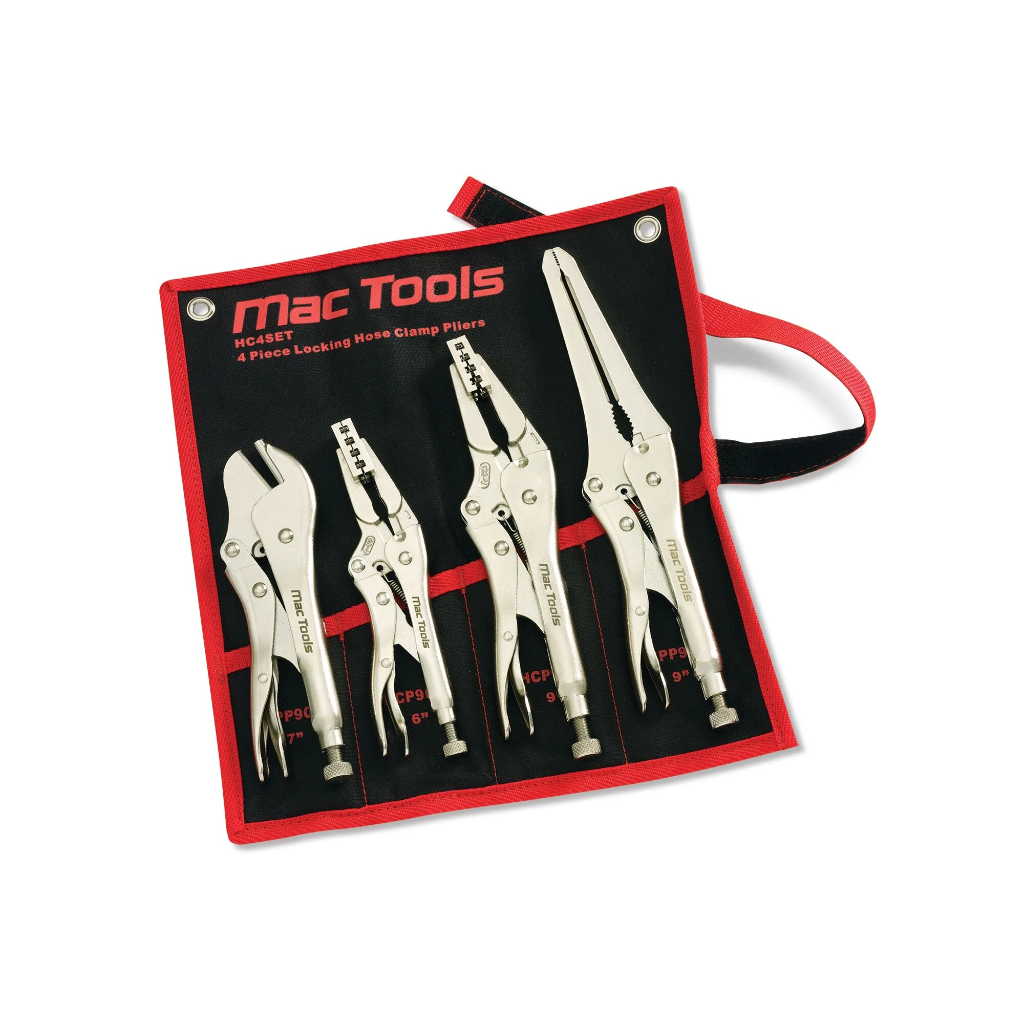 4-PC. Locking Hose Pincher and Clamp Pliers Set - Image 2