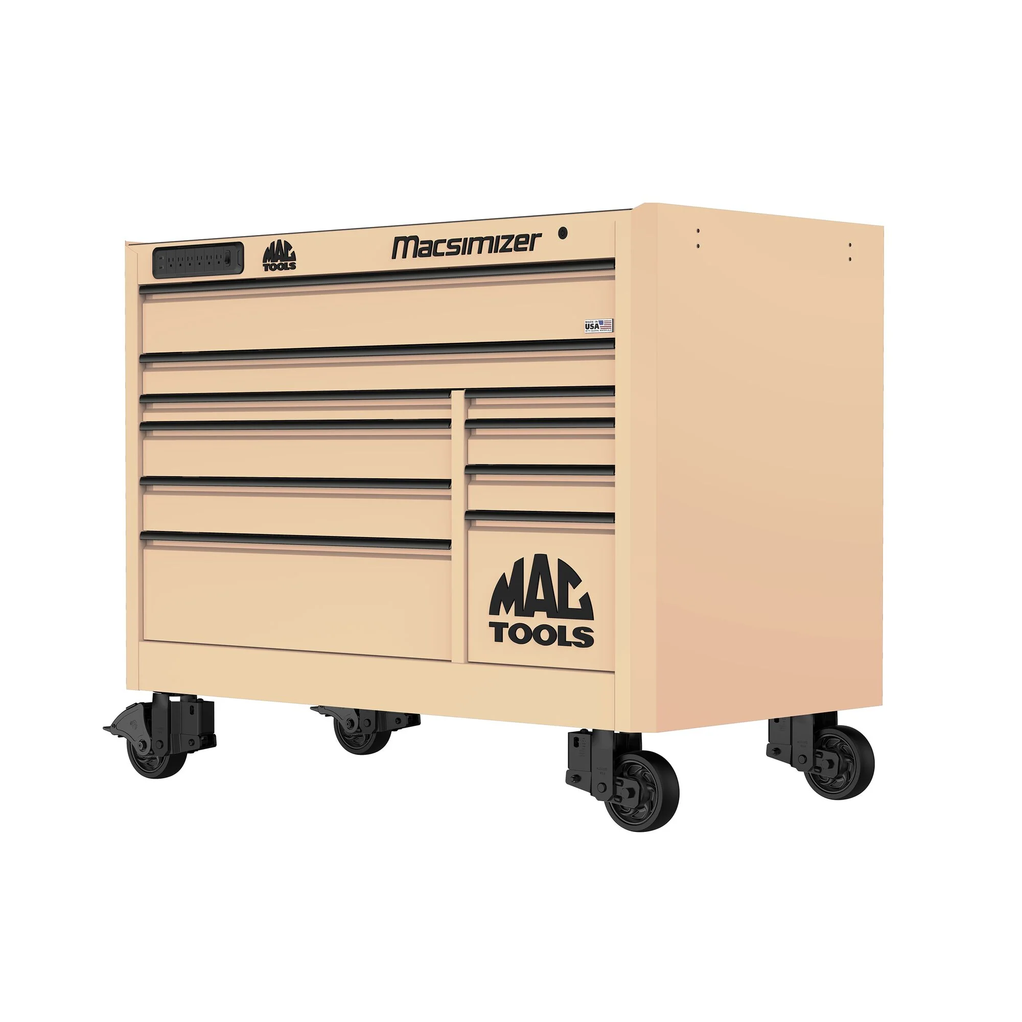 Macsimizer® 10-Drawer Workstation - Desert Tan - Image 3