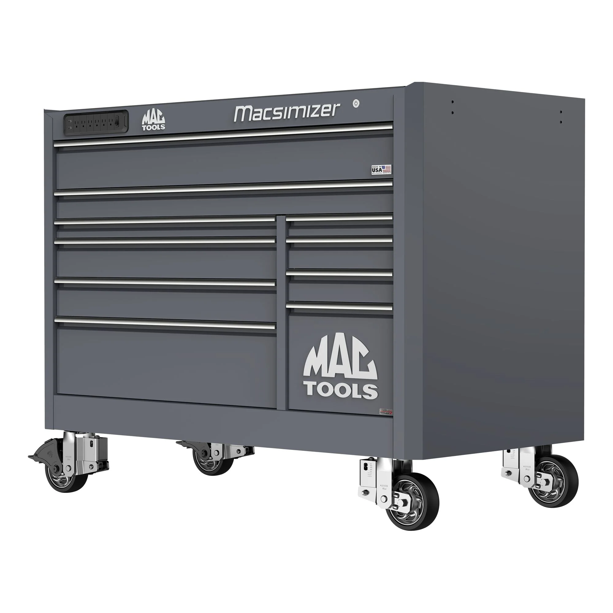 Macsimizer® 10-Drawer Workstation - Carbon Gray - Image 3