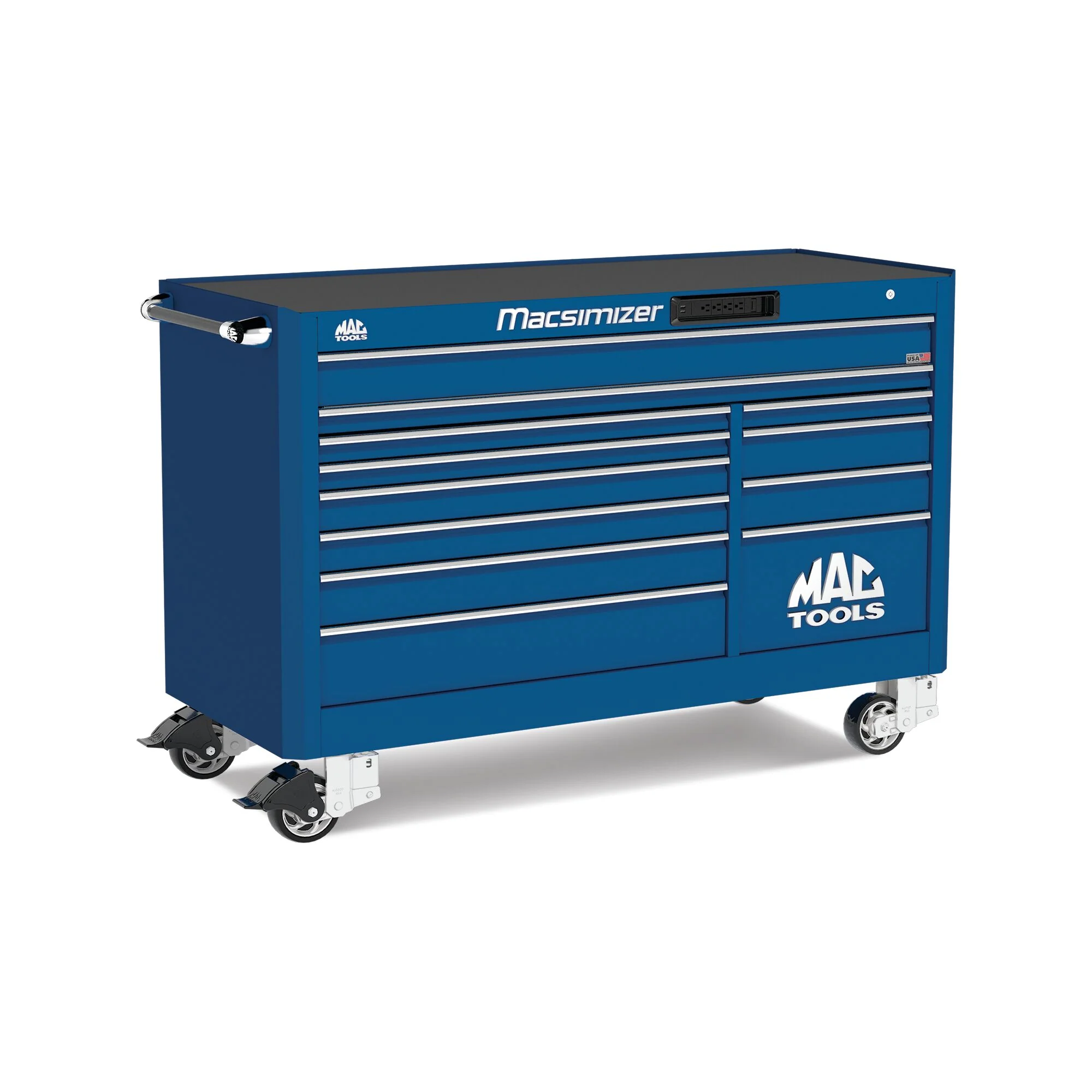 Macsimizer® 10-Drawer Workstation - Sapphire Blue - Image 2