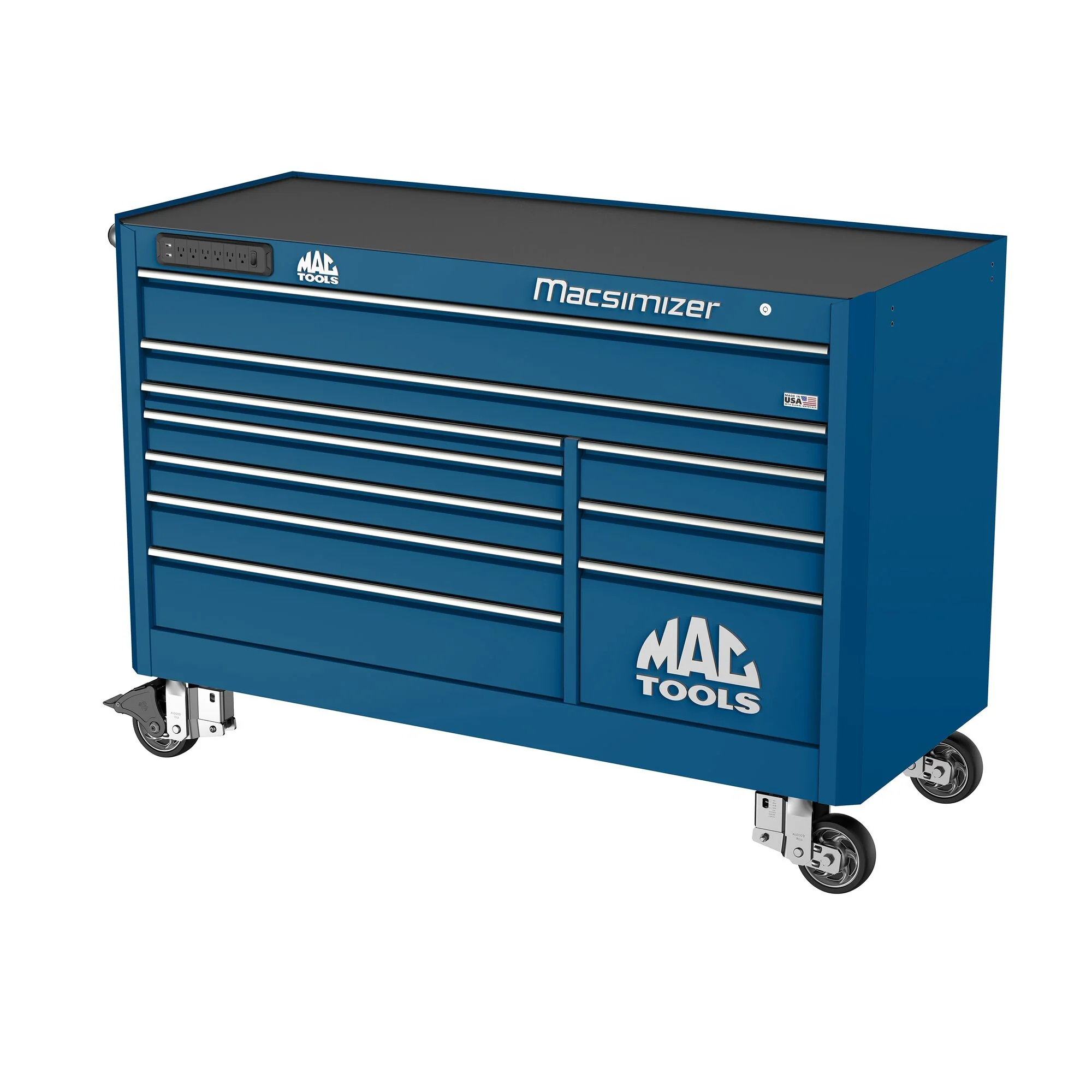 Macsimizer® 10-Drawer Workstation - Sapphire Blue - Image 3
