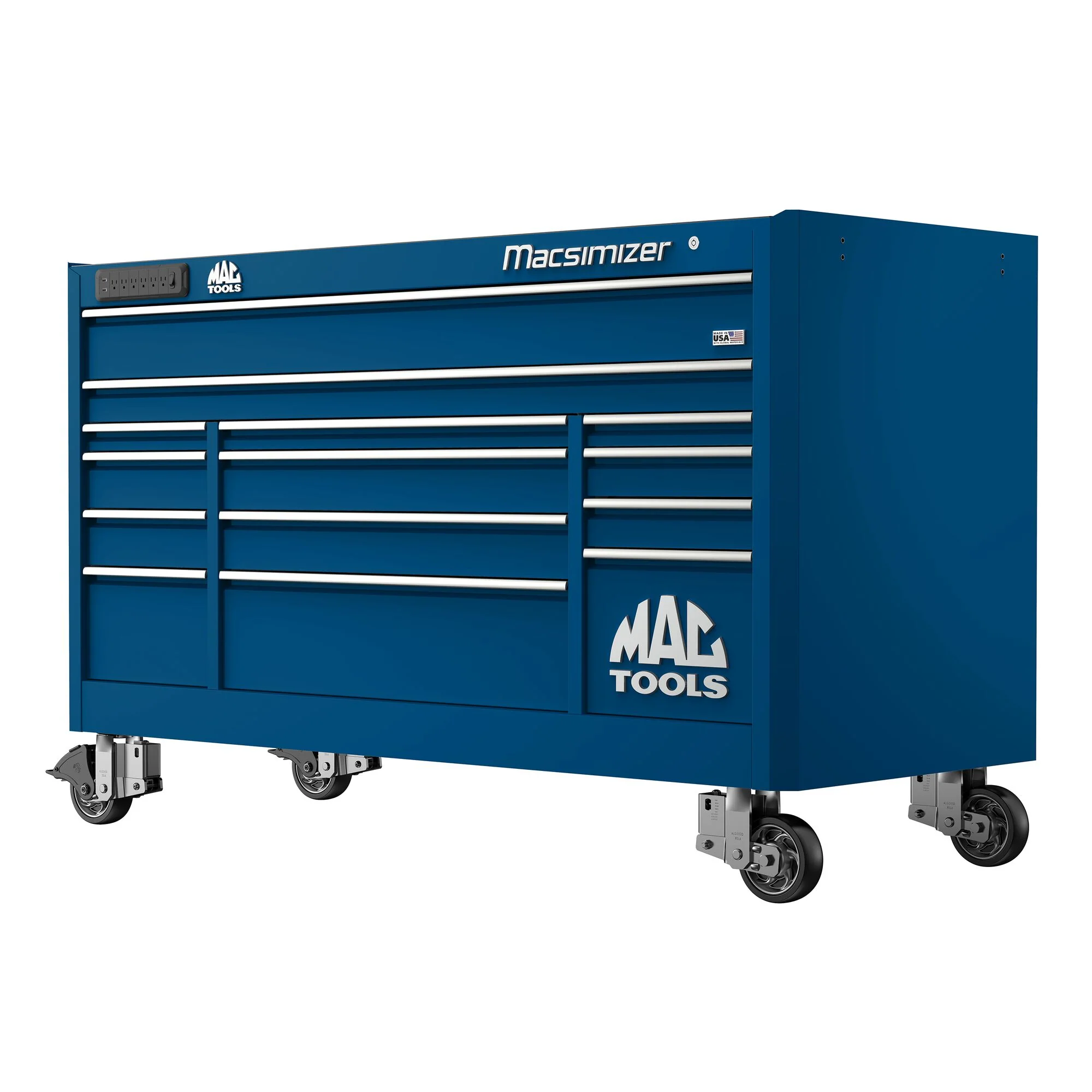 Macsimizer® 14-Drawer Workstation - Sapphire Blue - Image 2