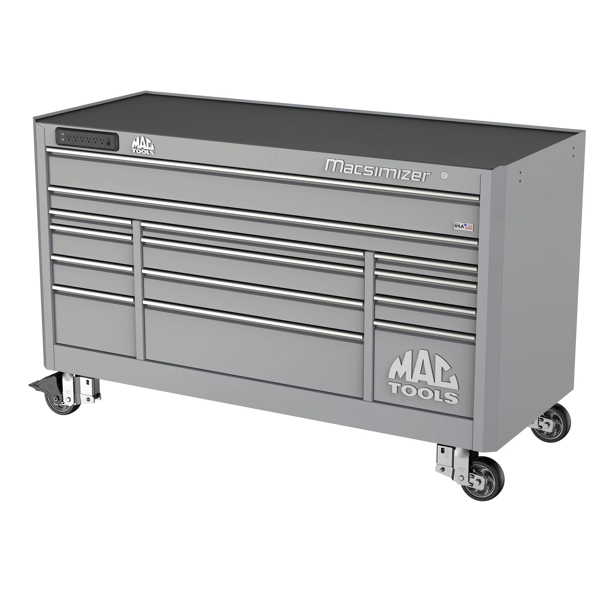 Macsimizer® 14-Drawer Workstation - Mica Gray - Image 2