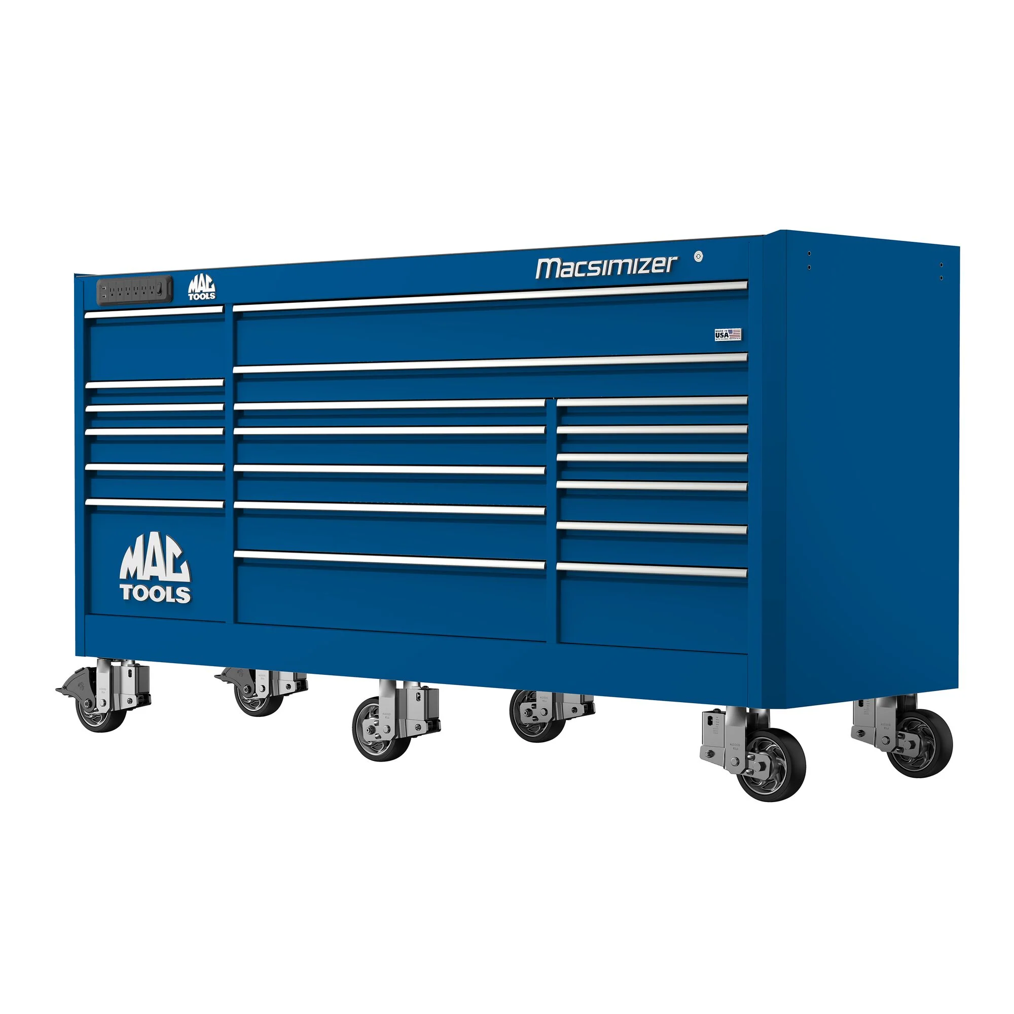 Macsimizer® 19-Drawer Workstation - Sapphire Blue - Image 3