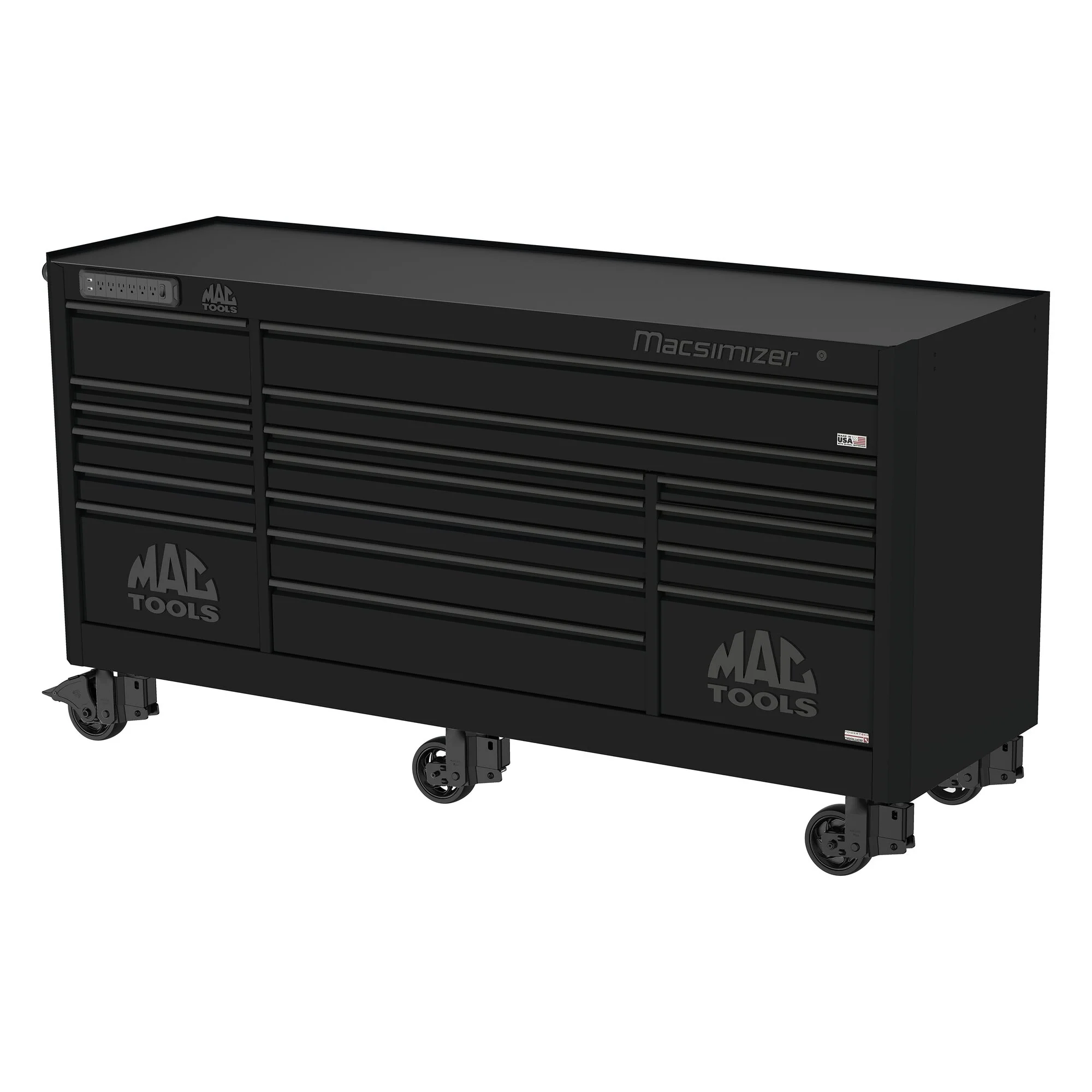 Macsimizer® 17-Drawer Workstation - Flat Black