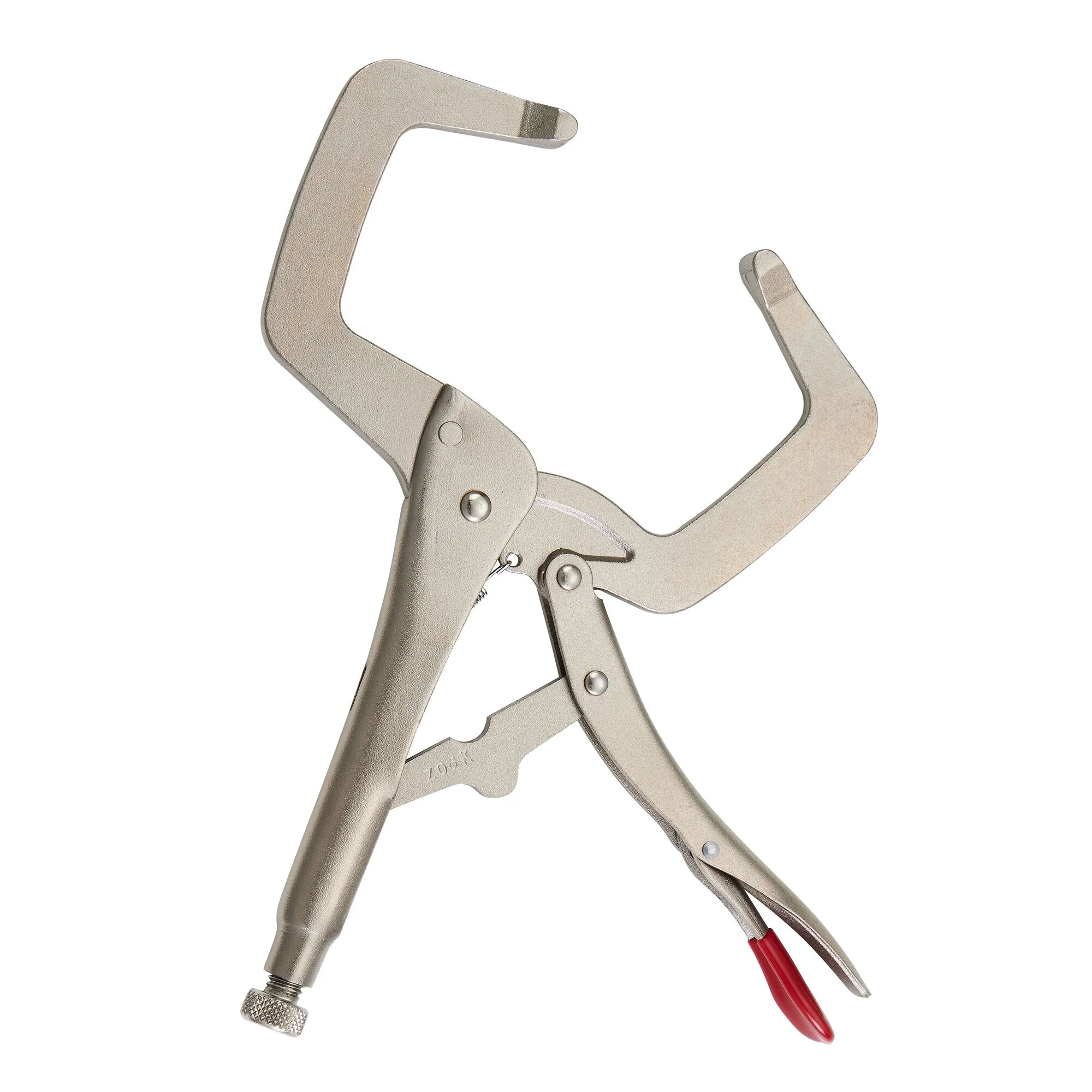 11" C-Clamp Trigger Release Locking Pliers - Red - Image 4