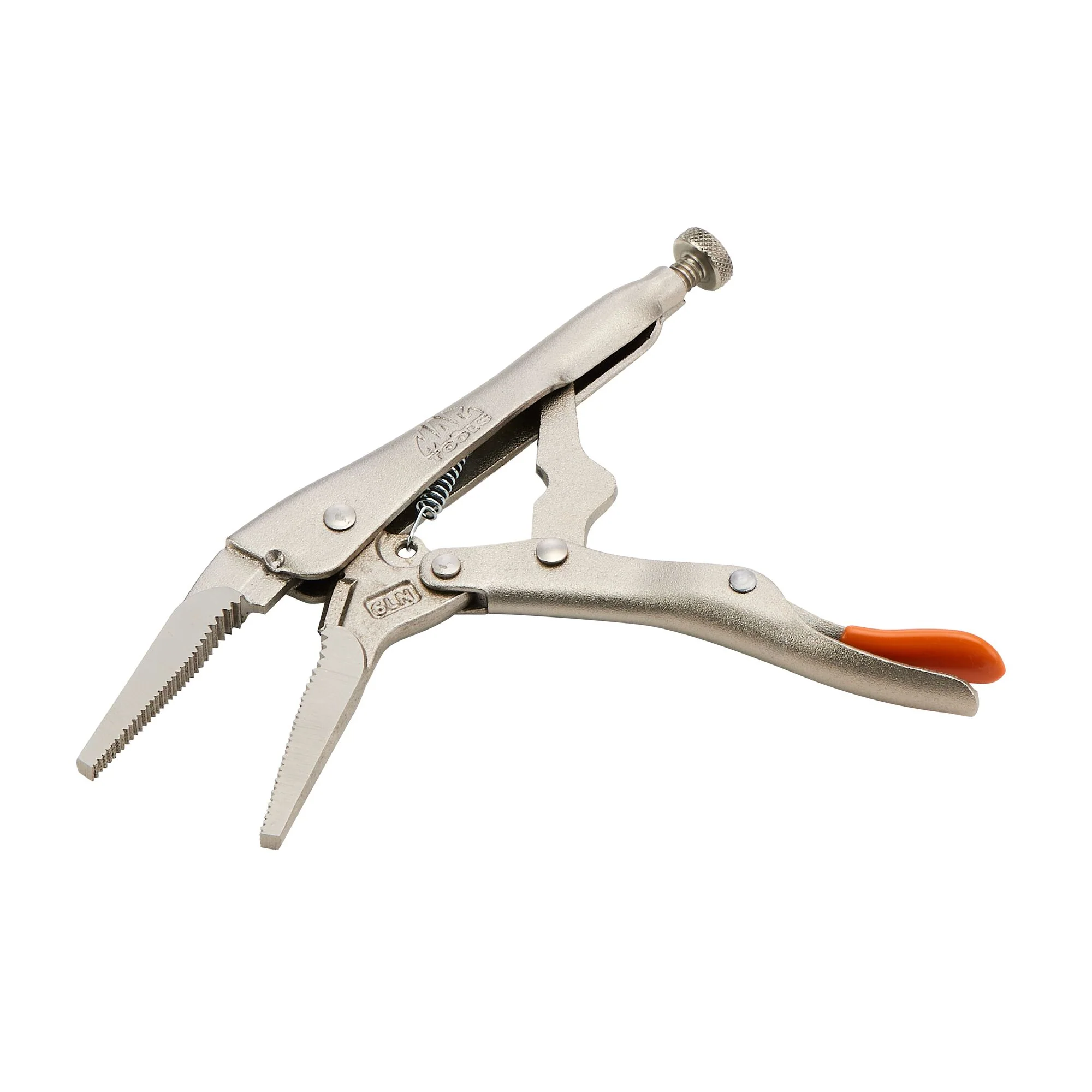 6" Long Nose Trigger Release Locking Pliers - Orange - Image 3