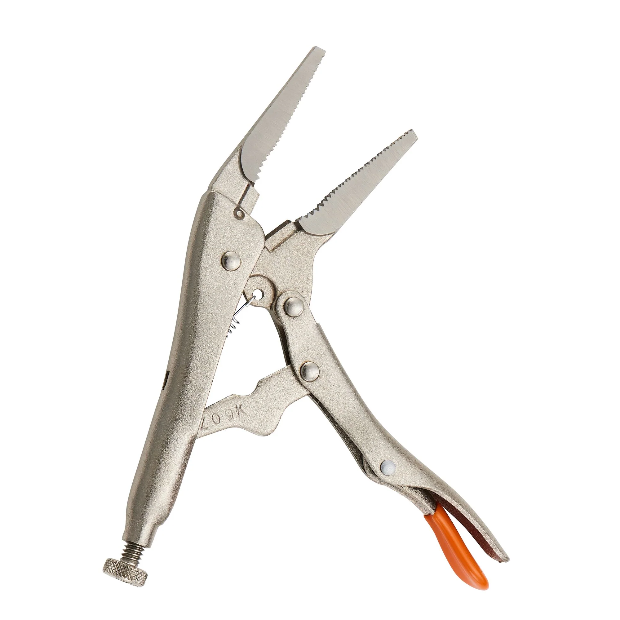 6" Long Nose Trigger Release Locking Pliers - Orange - Image 4