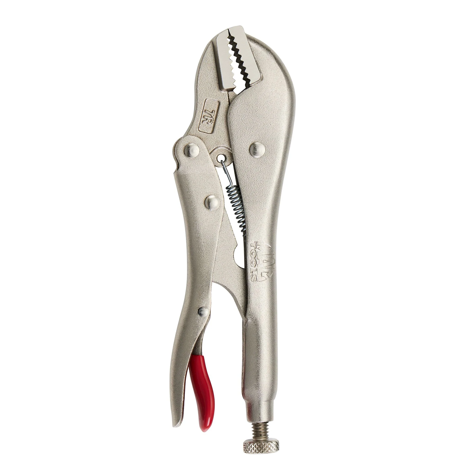 7" Straight Jaw Trigger Release Locking Pliers - Red - Image 5