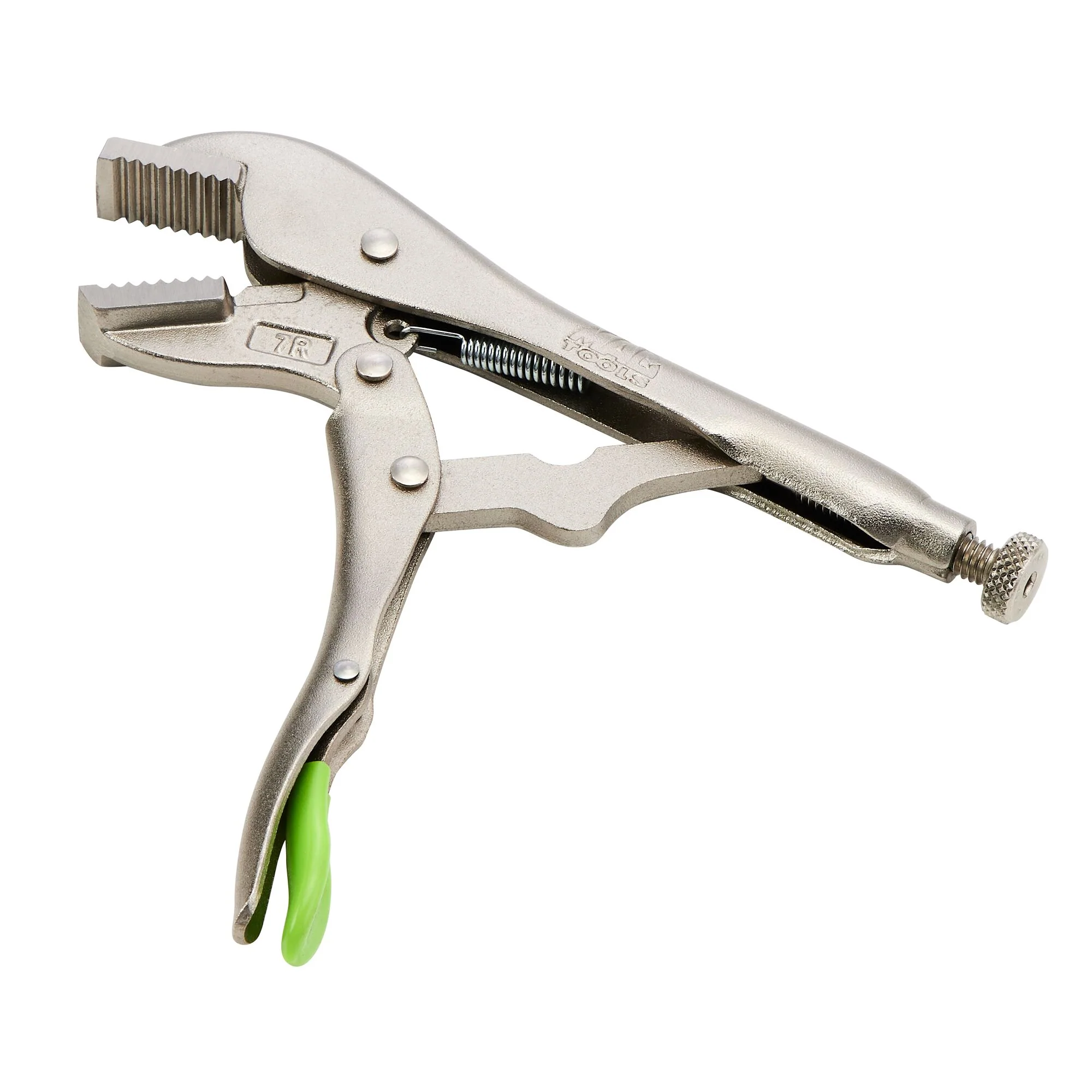 7" Straight Jaw Trigger Release Locking Pliers - Green - Image 2