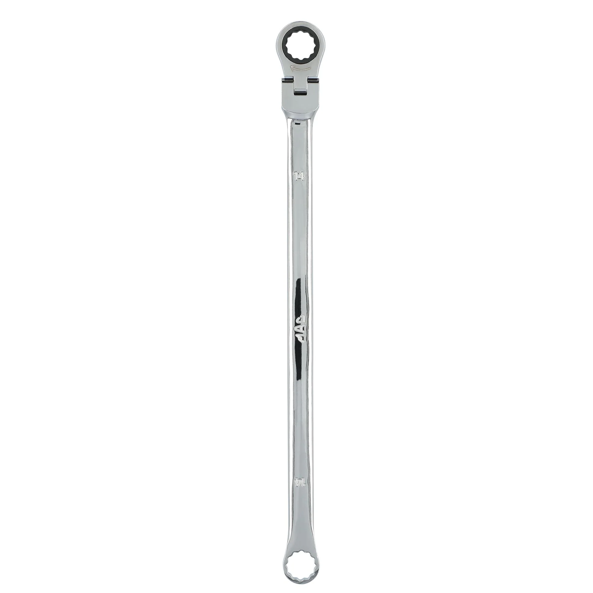 14mm XL Double Box Flex Head Ratcheting Wrench - 12 pt. - Image 3