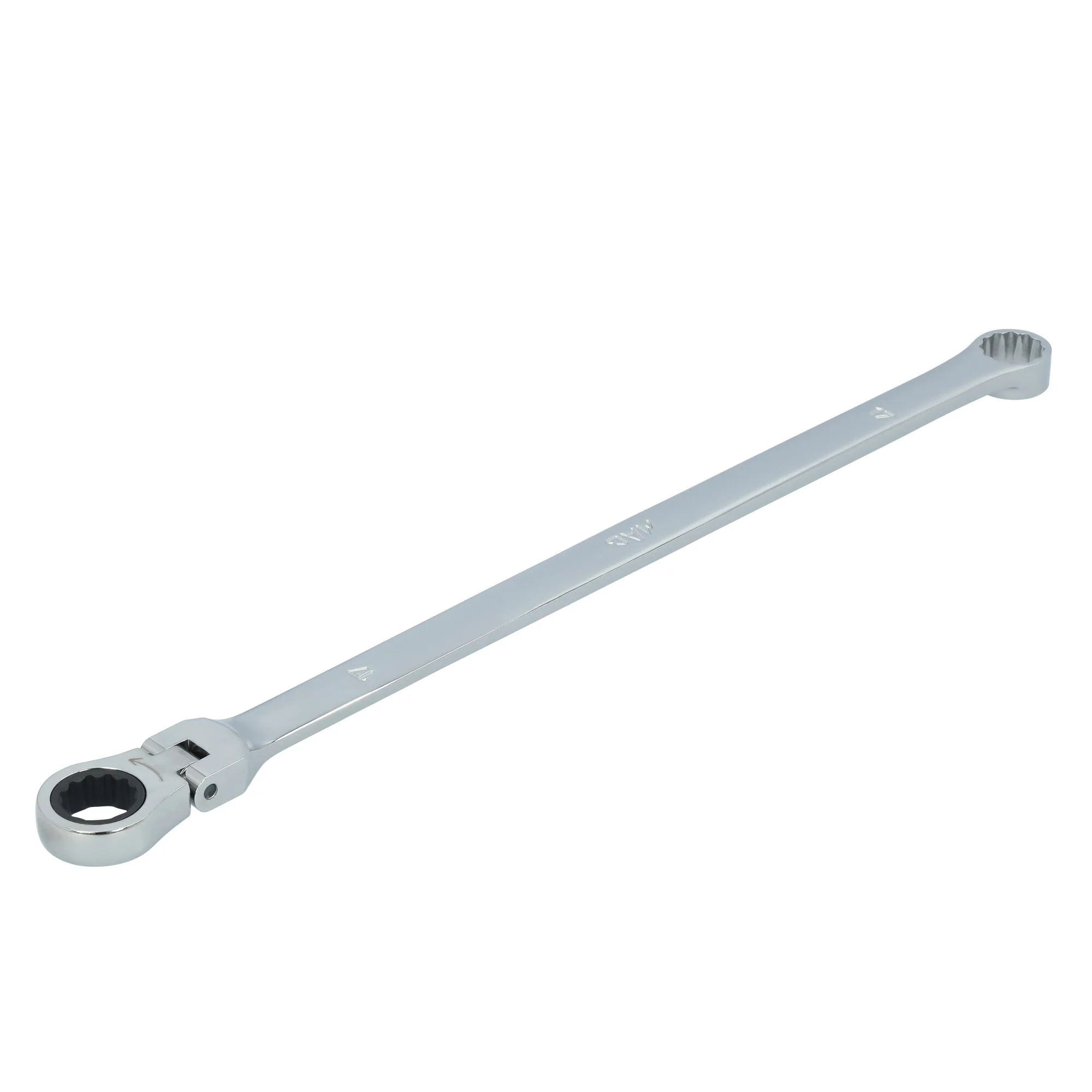 17mm XL Double Box Flex Head Ratcheting Wrench - 12 pt. - Image 2