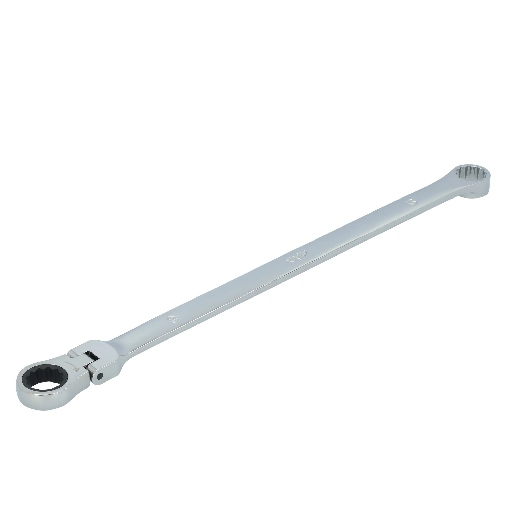19mm XL Double Box Flex Head Ratcheting Wrench - 12 pt. - Image 2