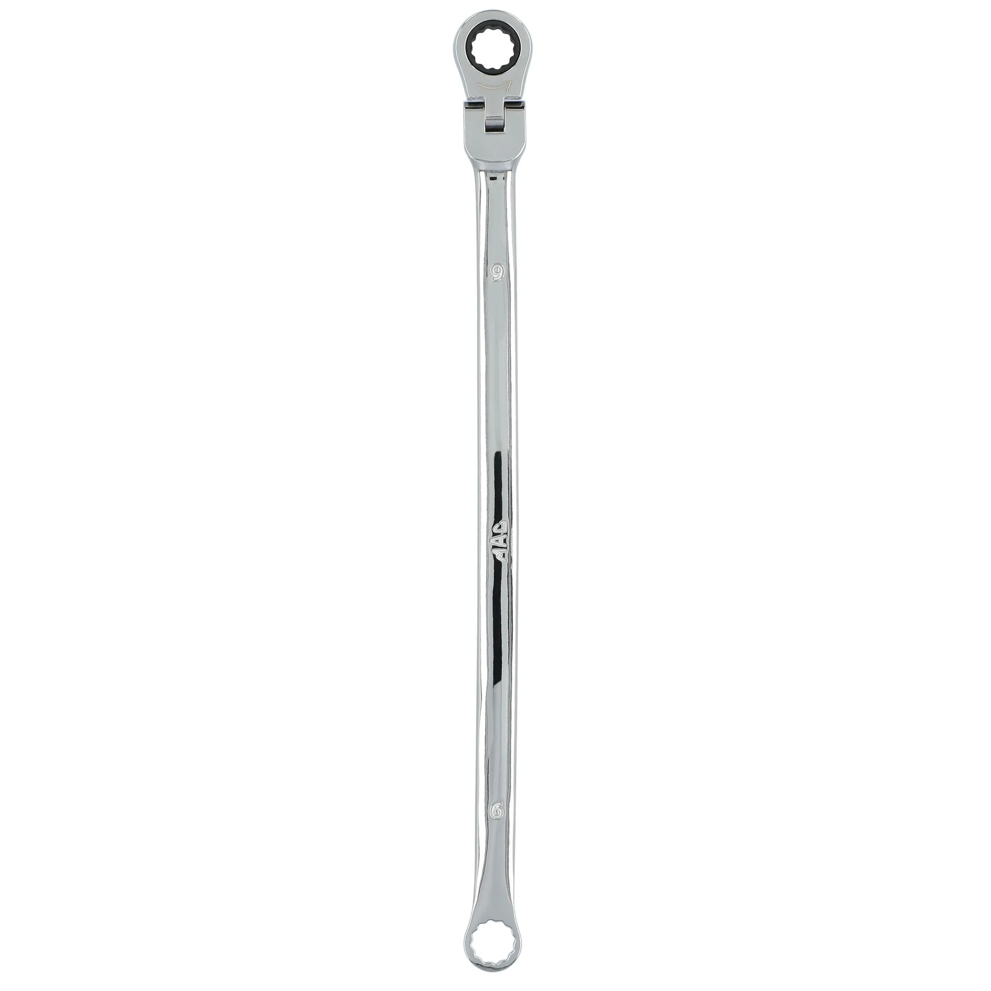 9mm XL Double Box Flex Head Ratcheting Wrench - 12 pt. - Image 3