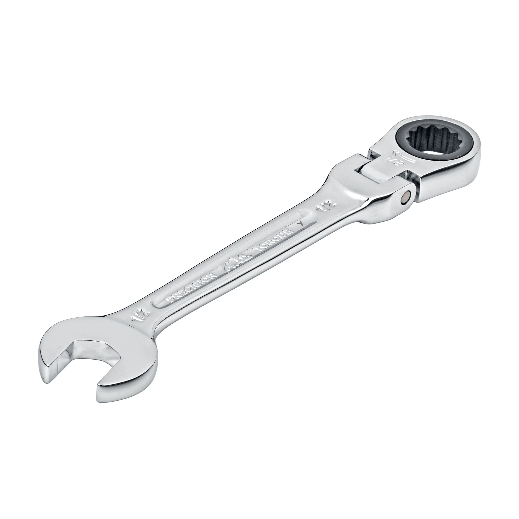 Flexible-Head Ratcheting Wrench 1/2" - 12-PT.