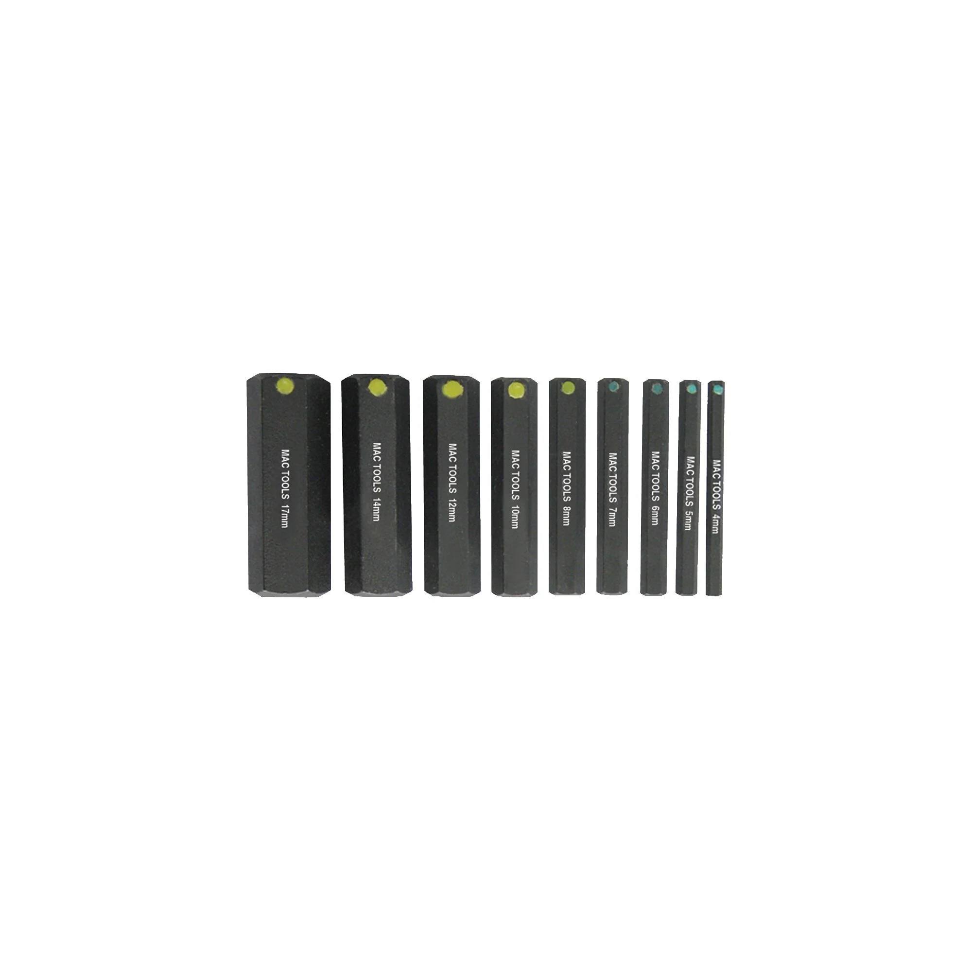 9-PC. Metric ProHold® Hex Bit Set - 2"