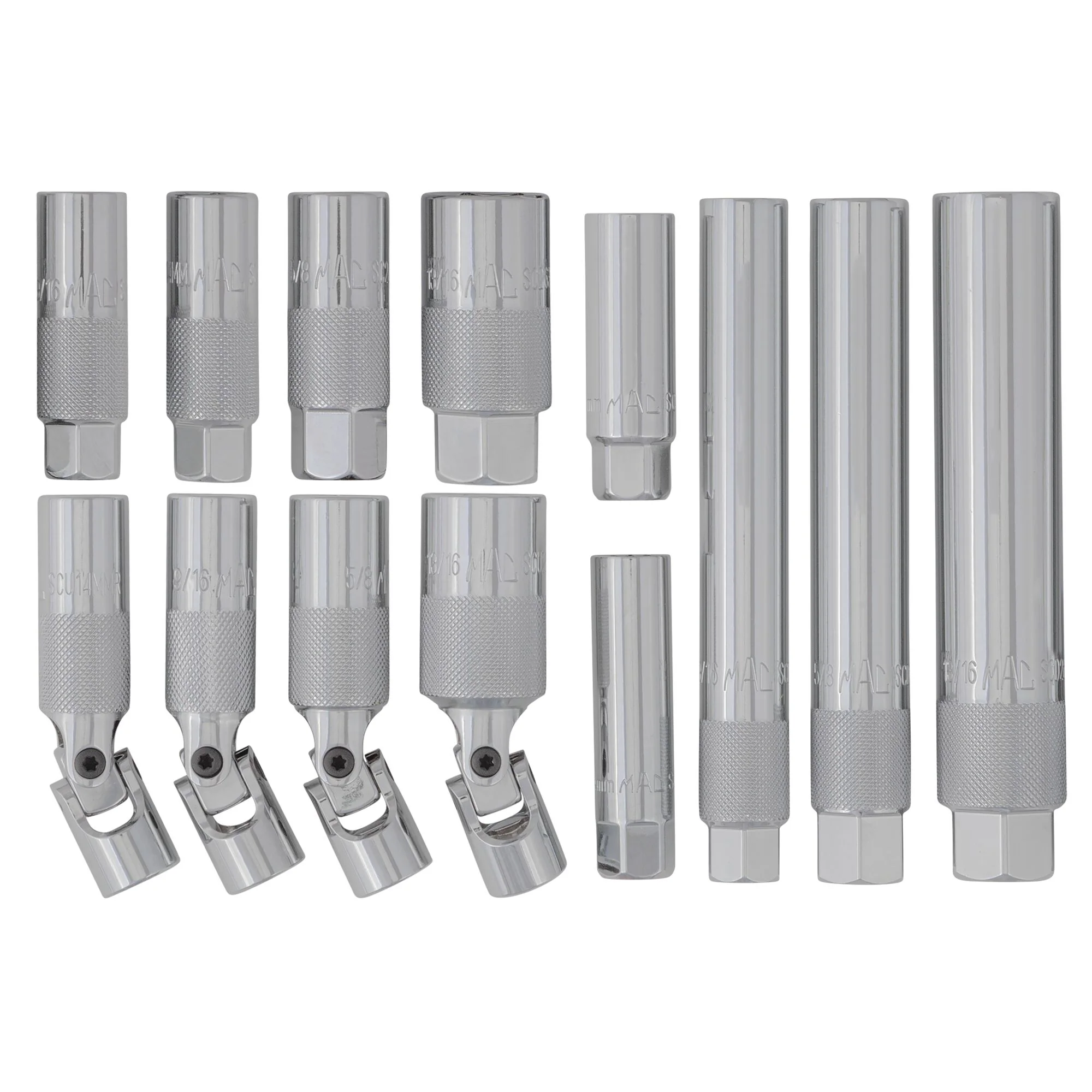13-PC. Multi-Length Spark Plug Socket Set