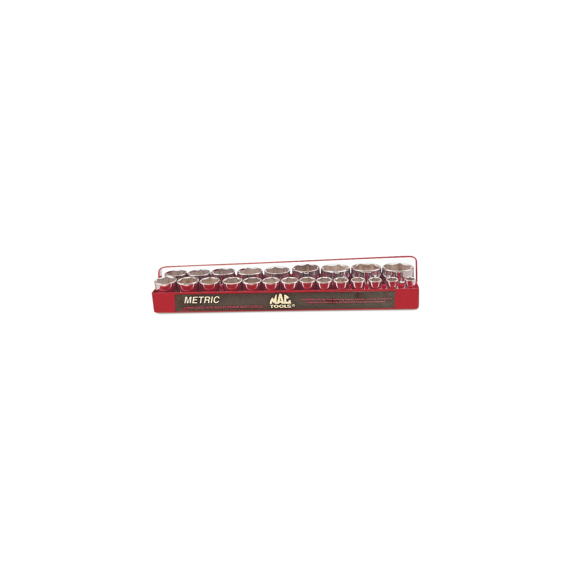 23-PC. 1/2" Drive Metric Socket Set - 6-PT.
