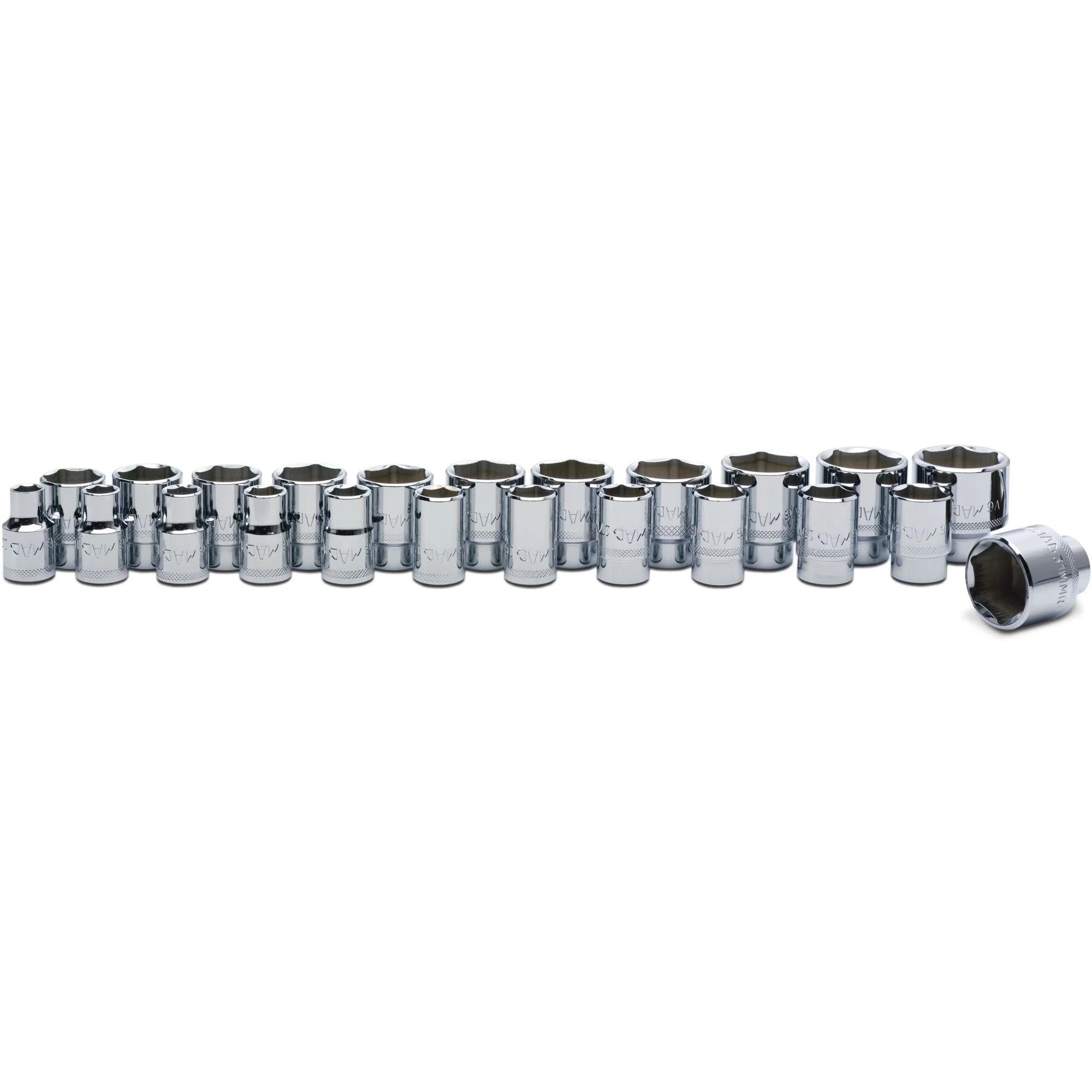 23-PC. 1/2" Drive Metric Socket Set - 6-PT. - Image 2