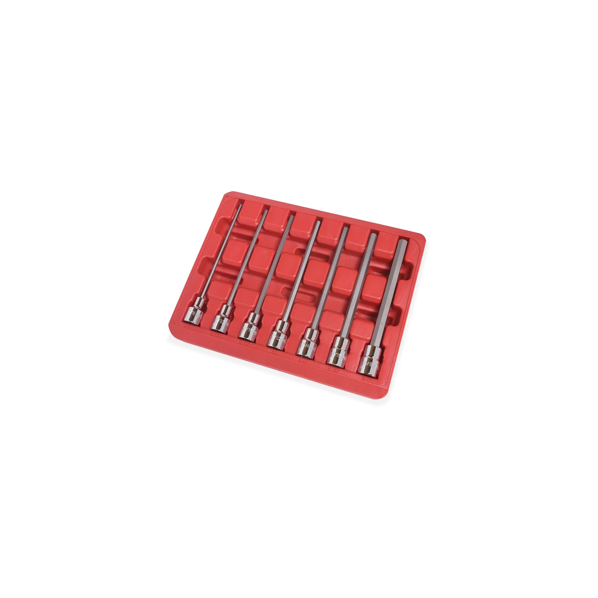 7-PC. 3/8" Drive SAE Long Hex Driver Set