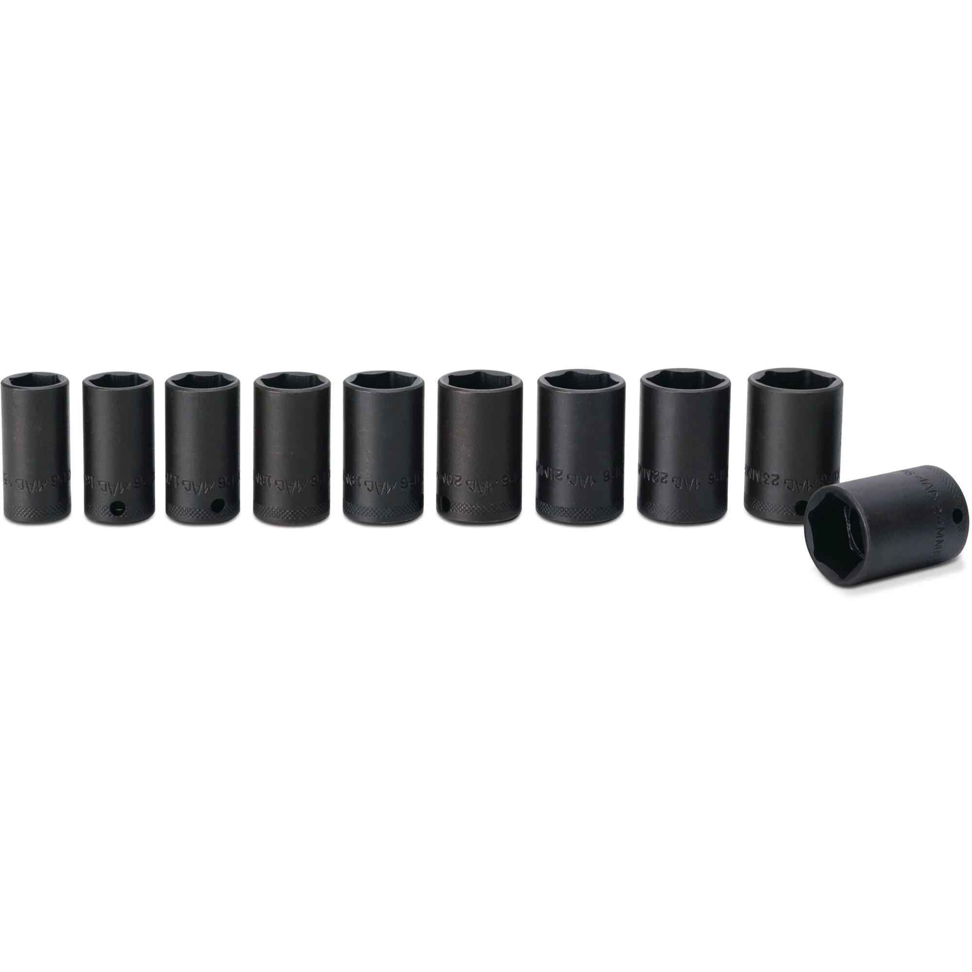 Socket Set, Intermediate Impact Metric in Metal Tray 3/8" Drive - 10-PC. - Image 3