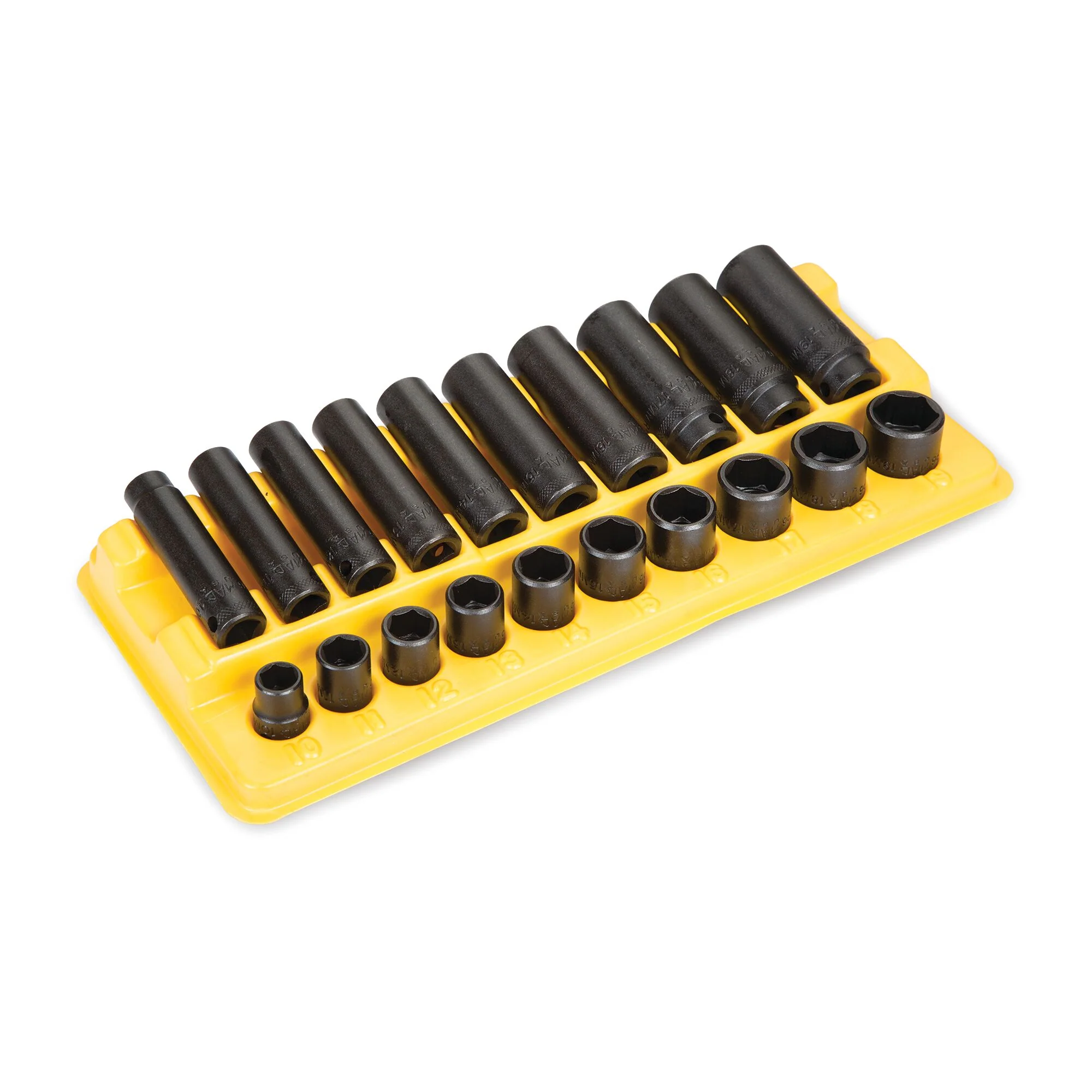 Socket Set, Impact Metric in Plastic Tray 3/8" Drive - 20-PC. - Image 3