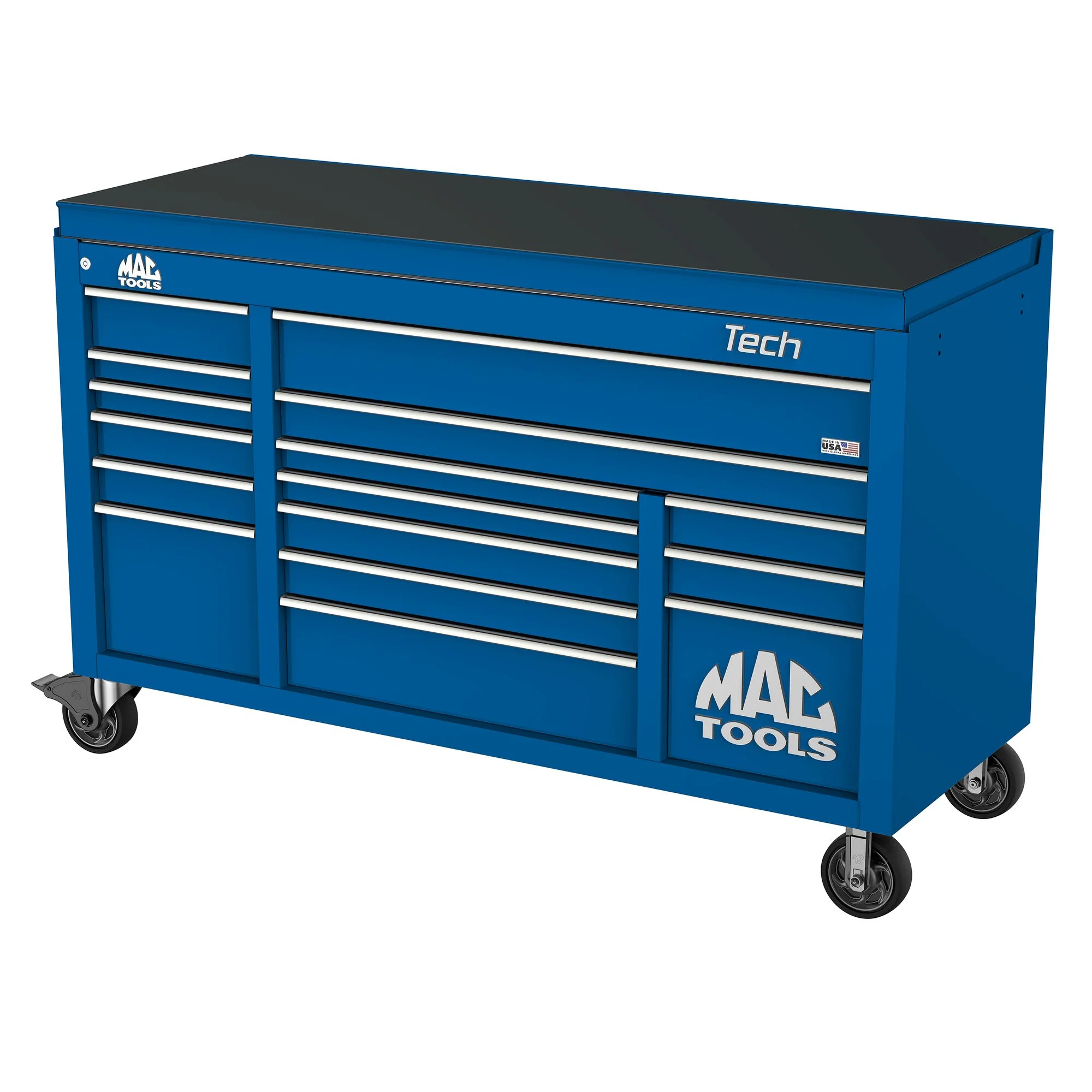 Tech™ Series 16-Drawer Drop Top Workstation - Sapphire Blue - Image 2