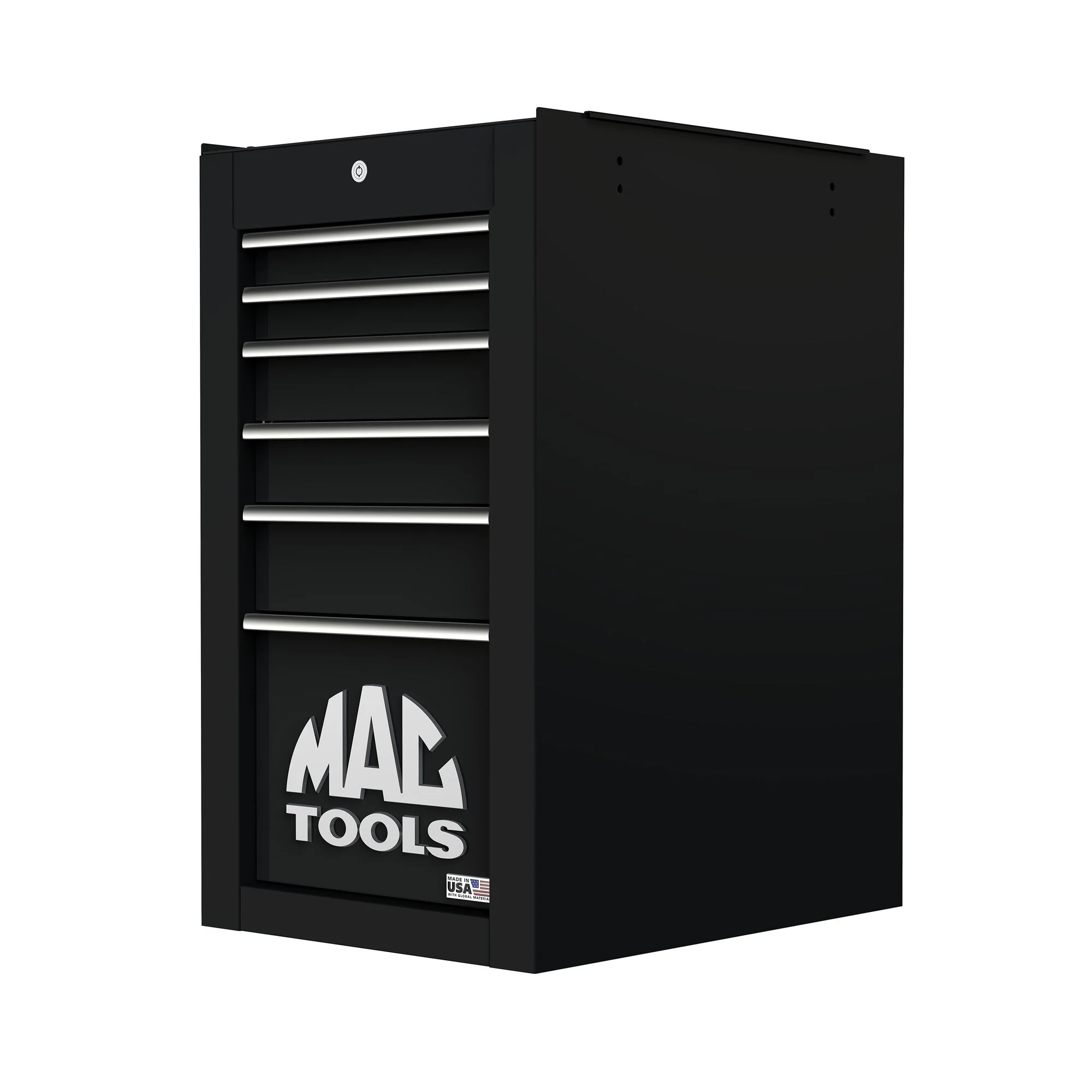 Tech™ Series 6-Drawer Side Cabinet with PowerTech™ Drawer - Flat Black - Image 3