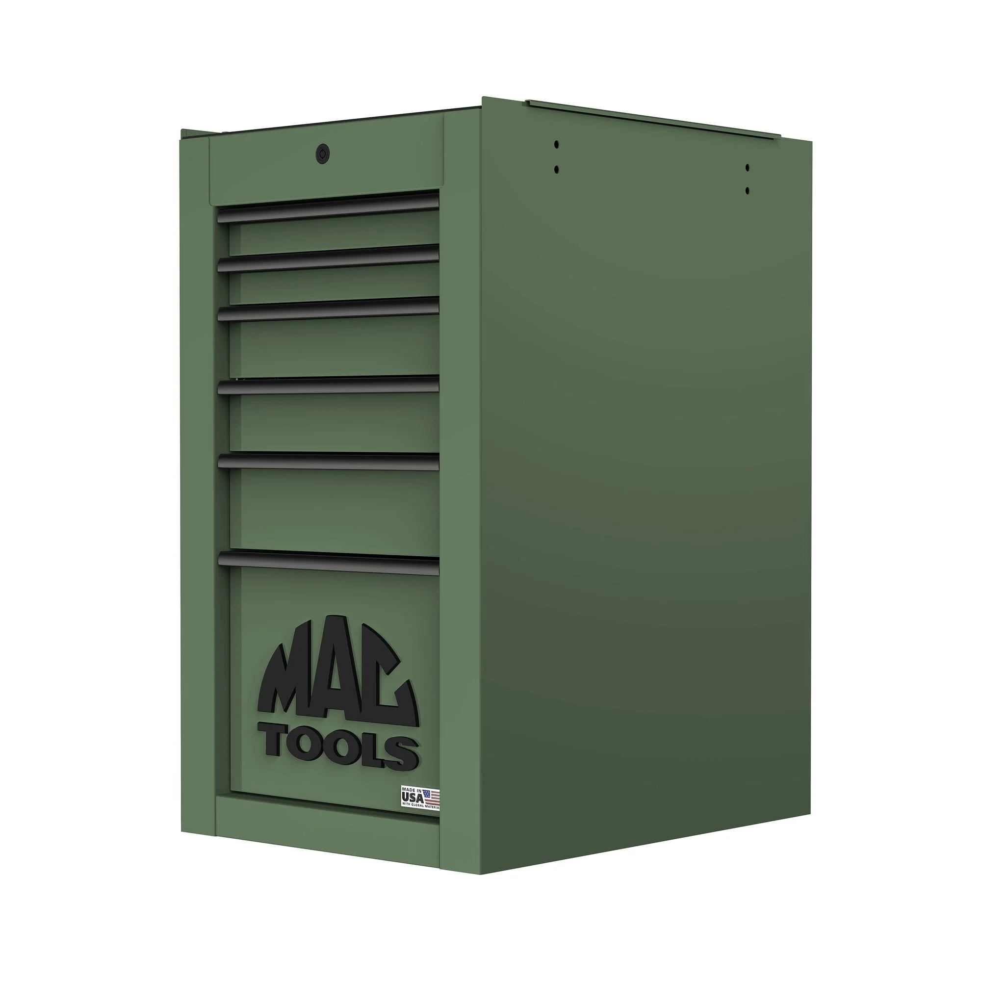 Tech™ Series 6-Drawer Side Cabinet with PowerTech™ Drawer - Olive Green - Image 2