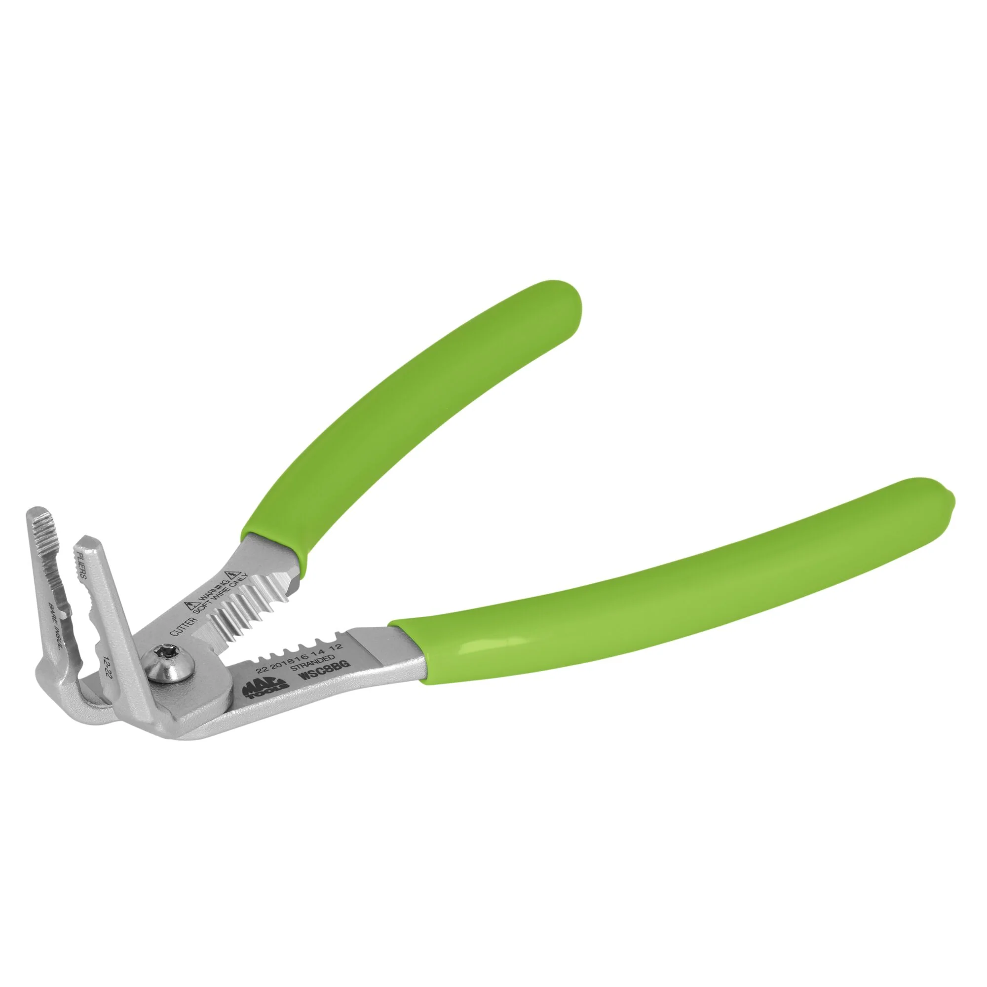 Angled Wire Crimper/Cuter/Stripper - Green - Image 3