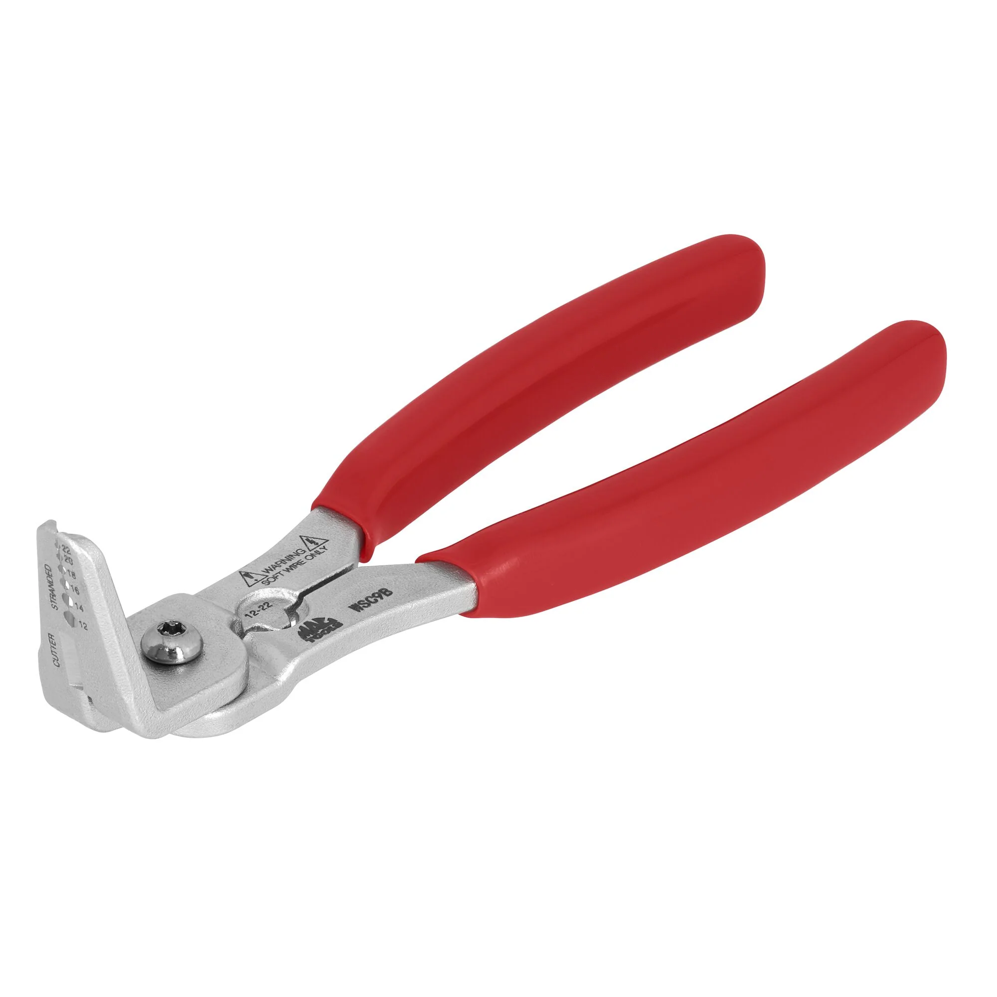 Angled Wire Stripper/Cutter/Crimper - Red - Image 4